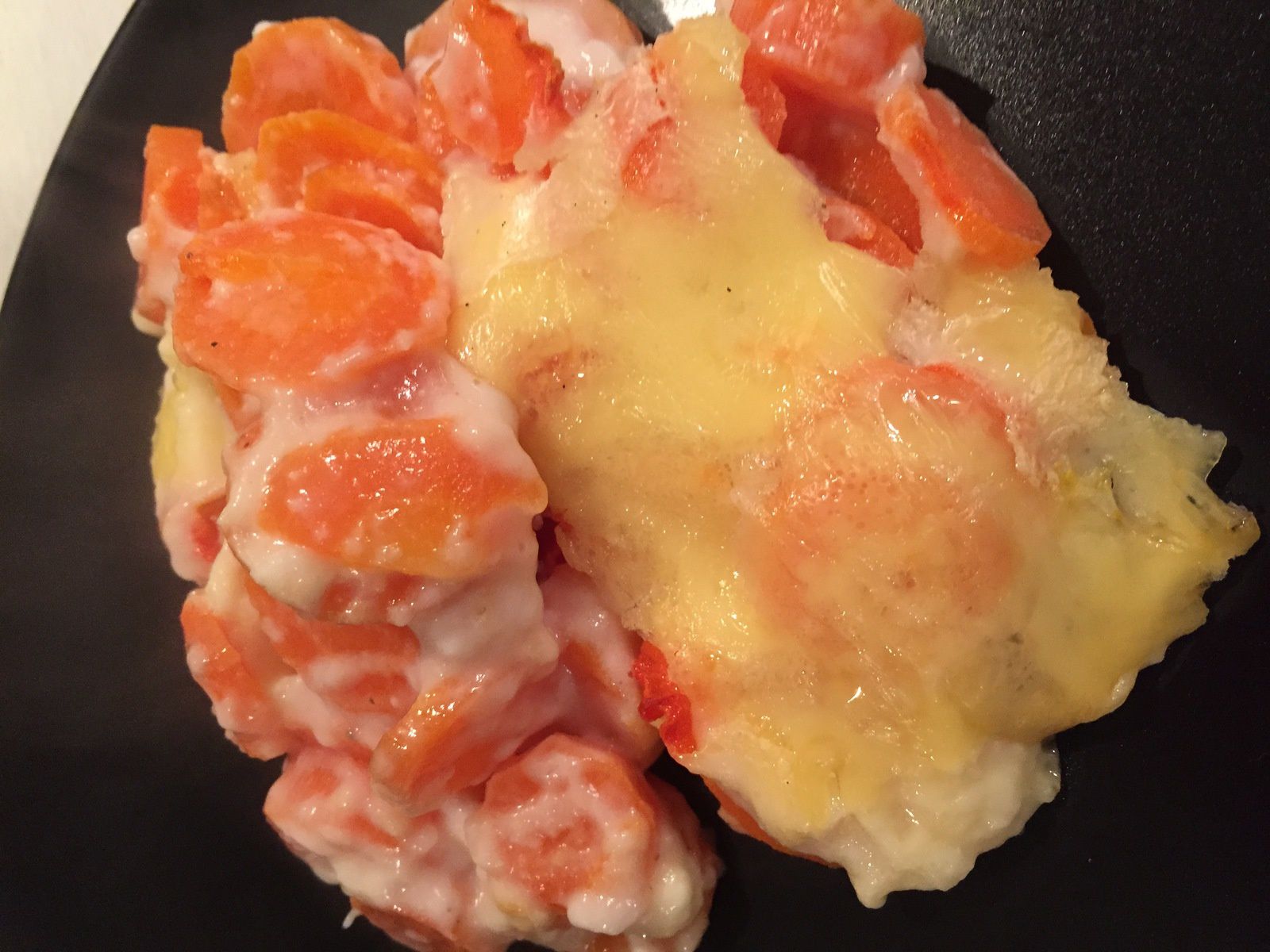 Gratin de carottes au fromage à raclette